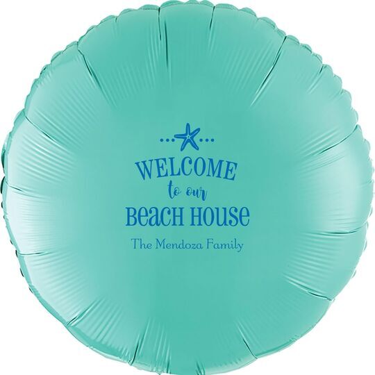 Welcome to Our Beach House Mylar Balloons